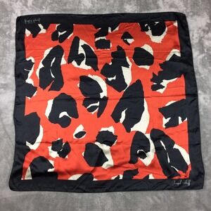 Joseph Ribkoff Scarf Red Black Abstract Designer Print 27inx27in‎